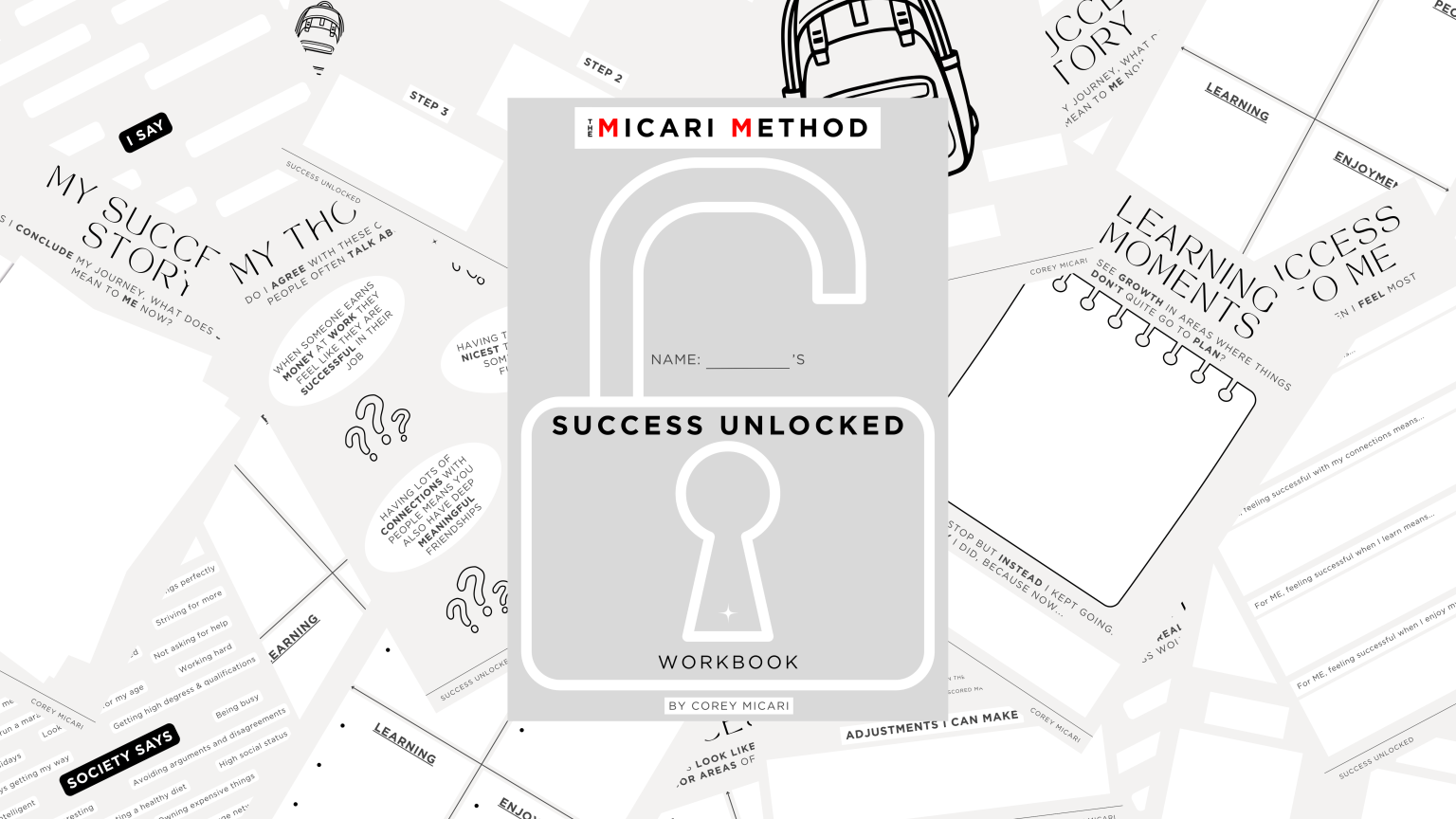 Success Unlocked Workbook Cover - Perspective Pillar.