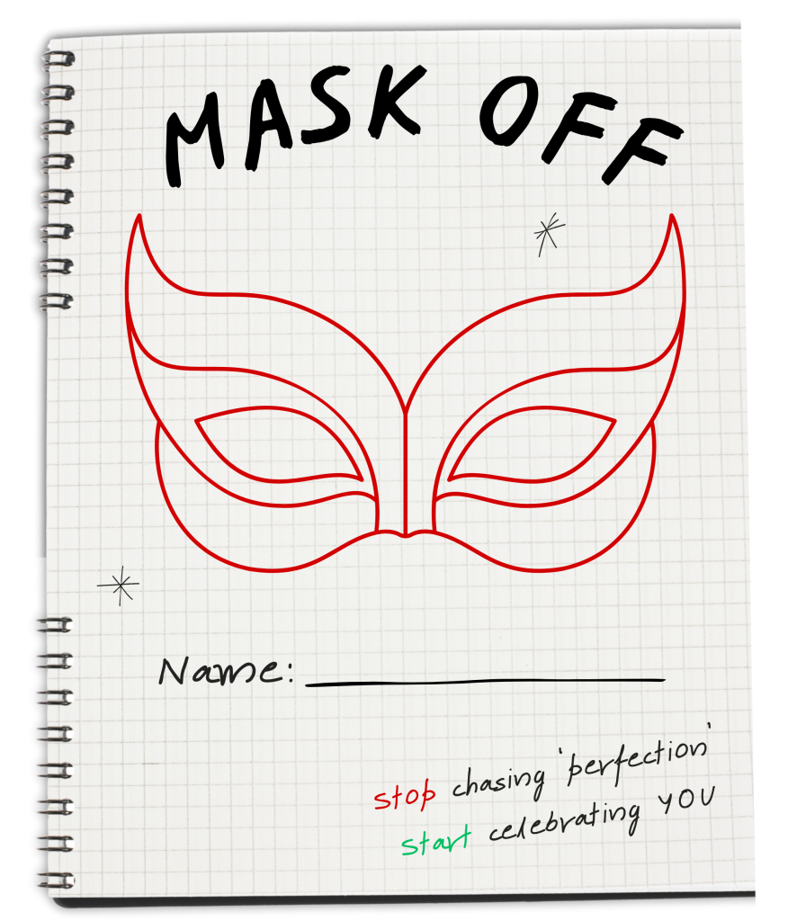 The front cover of the Mask Off Wokshop's Student Workbook.